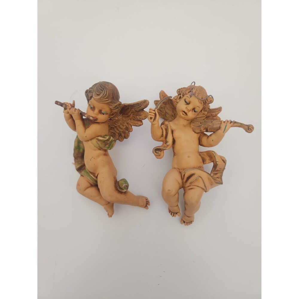 Fontanini Depose Italy Nativity Scene Cherub Angel Violin